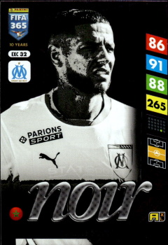 Amine Harit Olympique de Marseille Panini FIFA 365 2025 Adrenalyn XL Noir #EXC 32