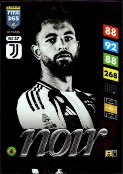 Douglas Luiz Juventus FC Panini FIFA 365 2025 Adrenalyn XL Noir #EXC 37