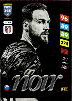 Jan Oblak Atletico Madrid Panini FIFA 365 2025 Adrenalyn XL Noir #EXC 43