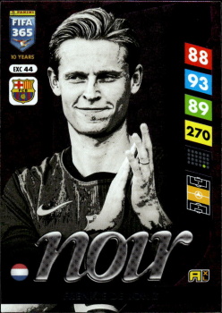 Frenkie de Jong FC Barcelona Panini FIFA 365 2025 Adrenalyn XL Noir #EXC 44