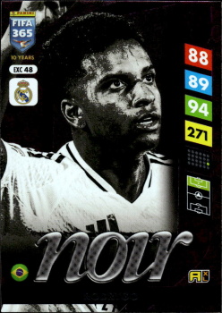 Rodrygo Real Madrid Panini FIFA 365 2025 Adrenalyn XL Noir #EXC 48