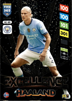 Erling Haaland Manchester City Panini FIFA 365 2025 Adrenalyn XL Excellence #EXC 49