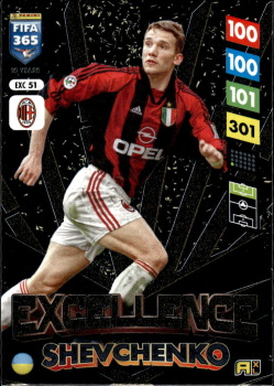 Andriy Shevchenko A.C. Milan Panini FIFA 365 2025 Adrenalyn XL Excellence #EXC 51