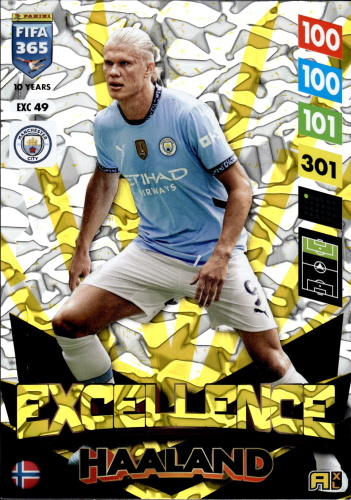 Erling Haaland Manchester City Panini FIFA 365 2025 Adrenalyn XL Excellence XXL #EXC 49