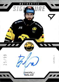 Ondrej Balaz Litvinov Tipsport ELH 2024/25 SportZoo 1. serie Authentic Signature Level 1 /99 #SL1-OB