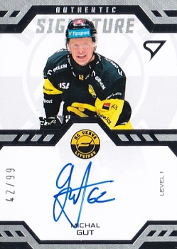 Michal Gut Litvinov Tipsport ELH 2024/25 SportZoo 1. serie Authentic Signature Level 1 /99 #SL1-MG