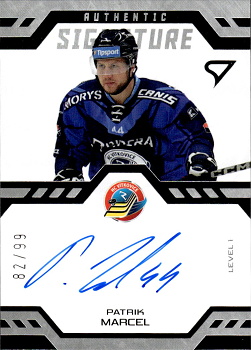 Patrik Marcel Vitkovice Tipsport ELH 2024/25 SportZoo 1. serie Authentic Signature Level 1 /99 #SL1-PM