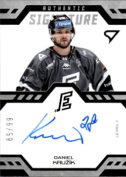 Daniel Kruzik Karlovy Vary Tipsport ELH 2024/25 SportZoo 1. serie Authentic Signature Level 1 /99 #SL1-DK