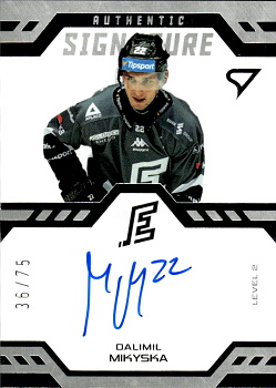 Dalimil Mikyska Karlovy Vary Tipsport ELH 2024/25 SportZoo 1. serie Authentic Signature Level 2 /75 #SL2-MI