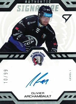 Olivier Archambault Plzen Tipsport ELH 2024/25 SportZoo 1. serie Authentic Signature Level 1 /99 #SL1-OA
