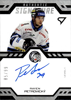 Rayen Petrovicky Liberec Tipsport ELH 2024/25 SportZoo 1. serie Authentic Signature Level 1 /99 #SL1-RP