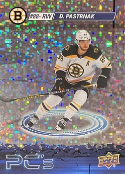 David Pastrnak Boston Bruins Upper Deck 2023/24 Series 2 PC's Sparkle #PC-9