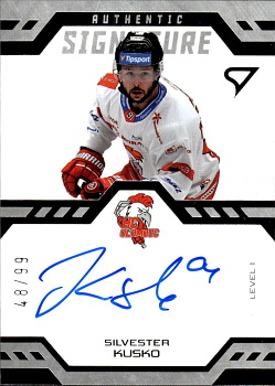 Silvester Kusko Olomouc Tipsport ELH 2024/25 SportZoo 1. serie Authentic Signature Level 1 /99 #SL1-KU