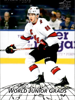 Martin Necas Carolina Hurricanes Upper Deck 2022/23 Series 2 World Junior Grads #WG-19