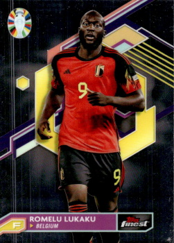 Romelu Lukaku Belgium Topps Finest Road to UEFA Euro 2024  #5