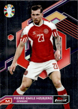 Pierre-Emile Hojbjerg Denmark Topps Finest Road to UEFA Euro 2024  #17