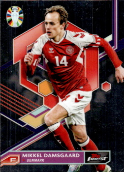 Mikkel Damsgaard Denmark Topps Finest Road to UEFA Euro 2024  #19