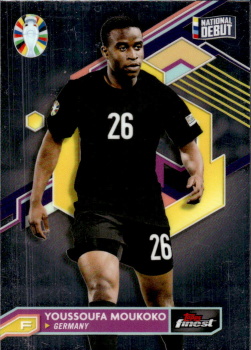 Youssoufa Moukoko Germany Topps Finest Road to UEFA Euro 2024  #38