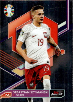 Sebastian Szymanski Poland Topps Finest Road to UEFA Euro 2024  #62