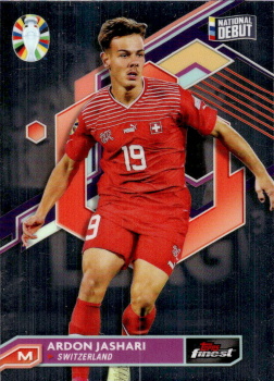 Ardon Jashari Switzerland Topps Finest Road to UEFA Euro 2024  #88