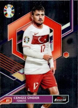 Cengiz Under Turkey Topps Finest Road to UEFA Euro 2024  #94