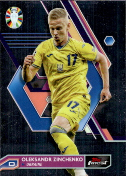 Oleksandr Zinchenko Ukraine Topps Finest Road to UEFA Euro 2024  #96