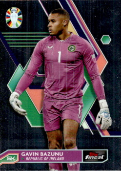 Gavin Bazunu Republic of Ireland Topps Finest Road to UEFA Euro 2024  #99
