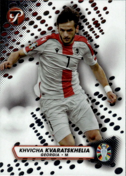Khvicha Kvaratskhelia Georgia Topps Pristine Road to UEFA EURO 2024 #61
