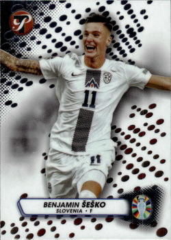 Benjamin Sesko Slovenia Topps Pristine Road to UEFA EURO 2024 #91