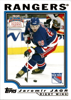 Jaromir Jagr New York Rangers Topps National Trading Card Day 2004 #12
