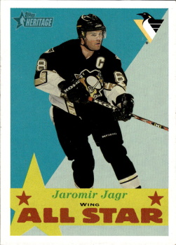 Jaromir Jagr Pittsburgh Penguins Topps Heritage 2001/02 #113