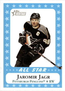 Jaromir Jagr Pittsburgh Penguins Topps Heritage 2000/01 #221