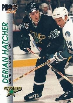 Derian Hatcher Minnesota North Stars Pro Set 1992/93 #75