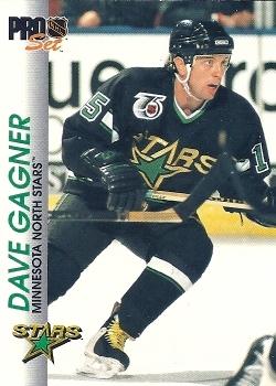 Dave Gagner Minnesota North Stars Pro Set 1992/93 #77