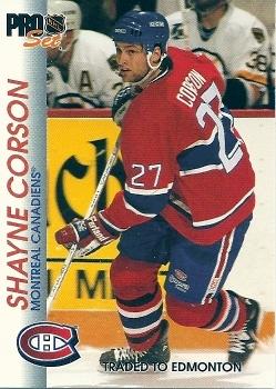 Shayne Corson Montreal Canadiens Pro Set 1992/93 #89