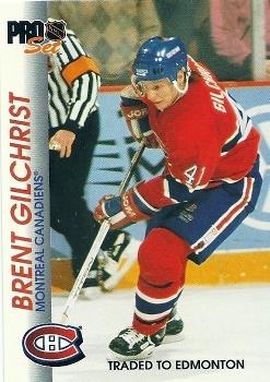 Brent Gilchrist Montreal Canadiens Pro Set 1992/93 #90