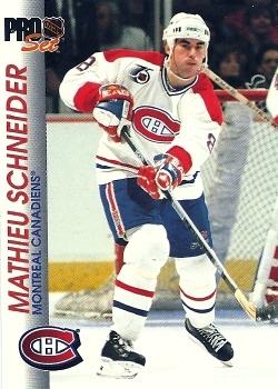 Mathieu Schneider Montreal Canadiens Pro Set 1992/93 #91