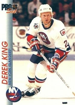 Derek King New York Islanders Pro Set 1992/93 #110