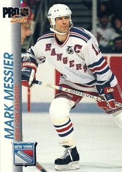Mark Messier New York Rangers Pro Set 1992/93 #111