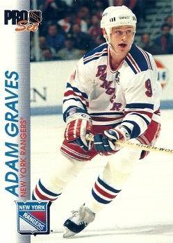 Adam Graves New York Rangers Pro Set 1992/93 #115