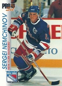 Sergei Nemchinov New York Rangers Pro Set 1992/93 #117