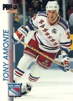 Tony Amonte New York Rangers Pro Set 1992/93 #118