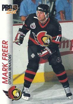 Mark Freer Ottawa Senators Pro Set 1992/93 #127