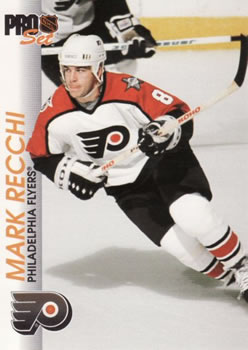 Mark Recchi Philadelphia Flyers Pro Set 1992/93 #131