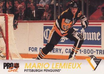 Mario Lemieux Pittsburgh Penguins Pro Set 1992/93 #139