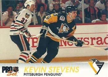Kevin Stevens Pittsburgh Penguins Pro Set 1992/93 #140