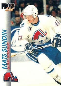Mats Sundin Quebec Nordiques Pro Set 1992/93 #149