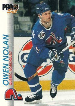 Owen Nolan Quebec Nordiques Pro Set 1992/93 #153