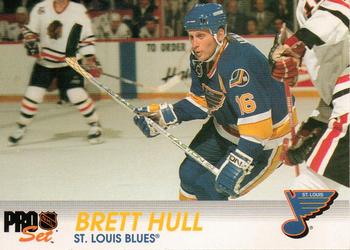 Brett Hull St. Louis Blues Pro Set 1992/93 #156