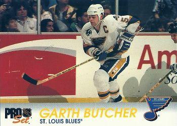 Garth Butcher St. Louis Blues Pro Set 1992/93 #160